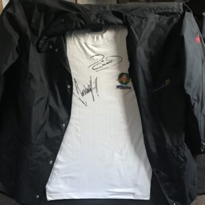 Damon Hill & David Coulthard Signed Shirt Framed + Williams F1 Team Jacket XL