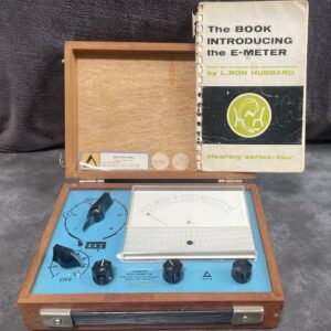 L. Ron Hubbard Scientology Electrometer Mark V w/ Instruction Booklet