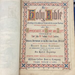 Holy Bible Illustrated 1867 W H McFarlane