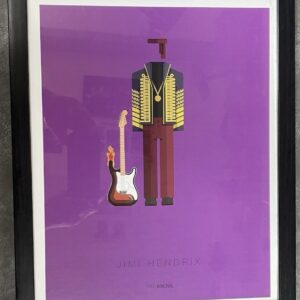 Fred Birchal Jimi Hendrix Framed & Glazed Print