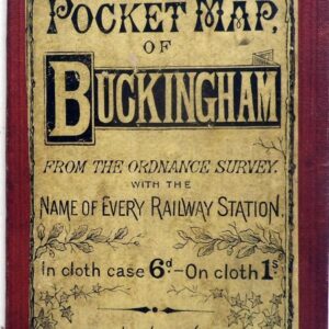 Bacon's Pocket Map of Buckinghamshire 1863