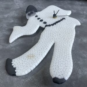 Murano Pierrot Clown Wall Clock