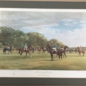 Madeline Selfe Large Limited Signed Horse Racing Print 200th Running Oaks Stakes
