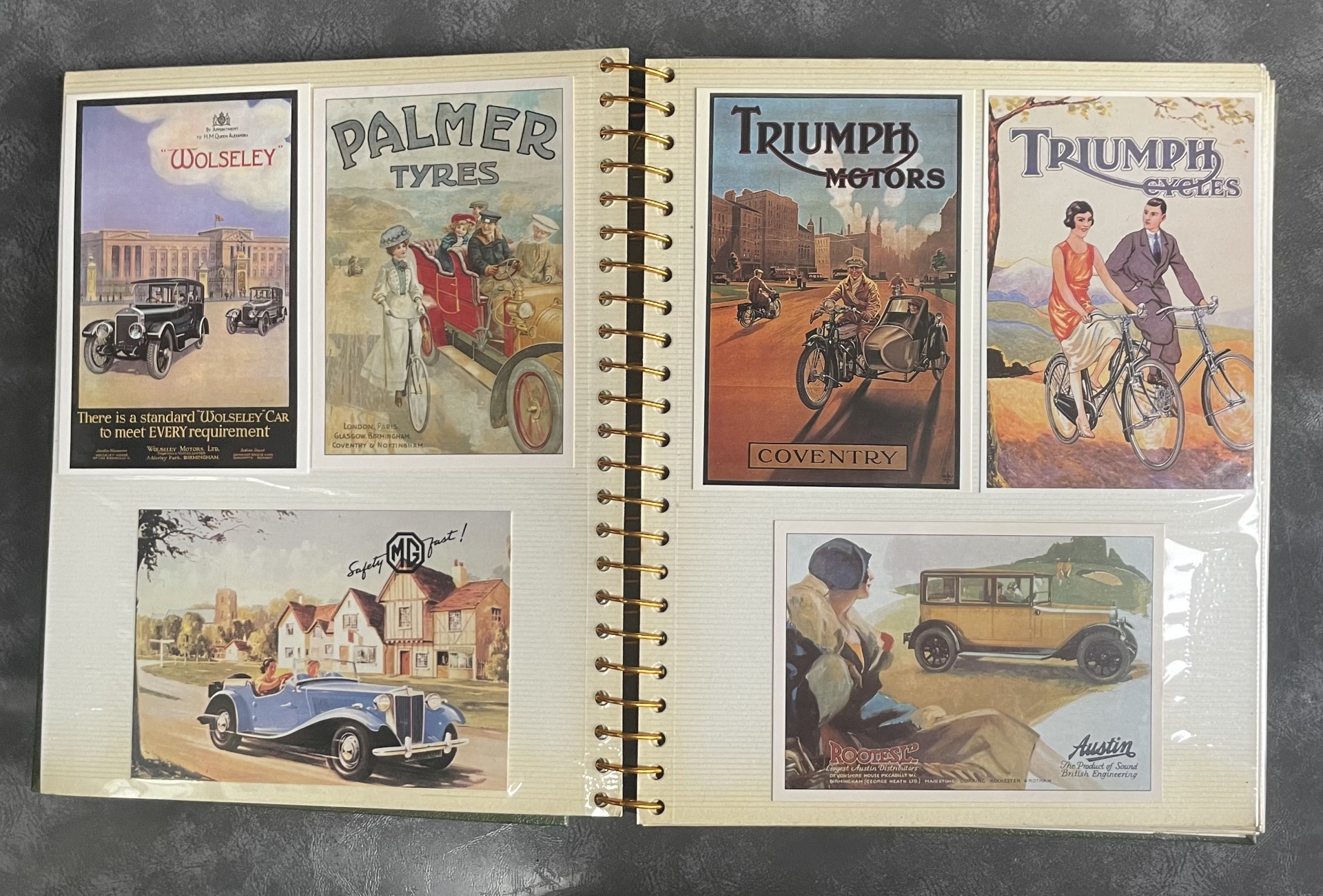 Photo Album of Reproduction Vintage Advertising / Disney / Alice in Wonderland etc. Postcards - Image 5