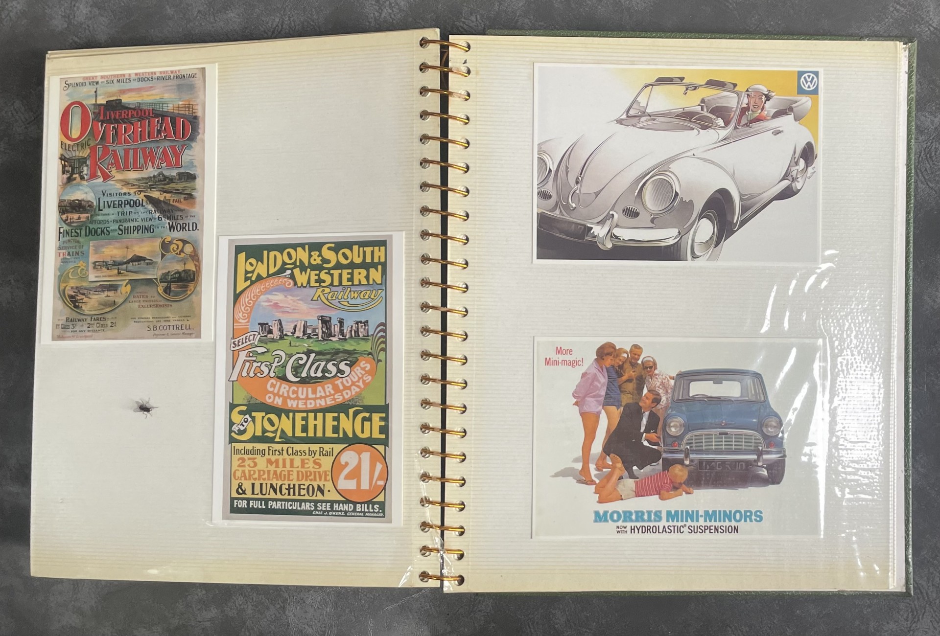 Photo Album of Reproduction Vintage Advertising / Disney / Alice in Wonderland etc. Postcards - Image 8