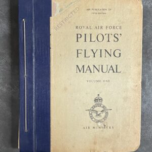 RAF Vice-Marshal V E Groom’s own Restricted Pilot's Flying Manual 1949 w/ COA