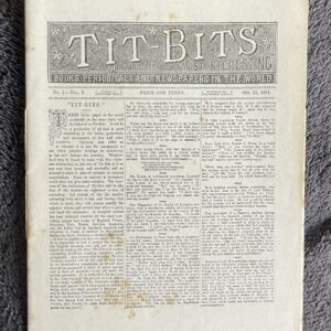 Tit-Bits Magazine No1 Vol 1 October 1881