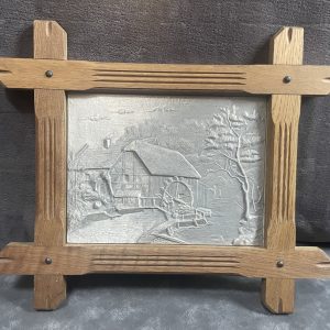 Hand-Crafted Frieling Zinn Pewter Wall Art Framed