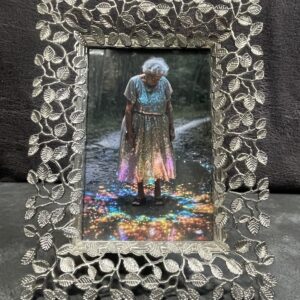 Rainbow Innocence Granny 6x4 Photo Print in Silver Frame