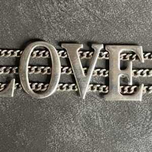 Yves Saint Laurent (?) Silver LOVE Bracelet