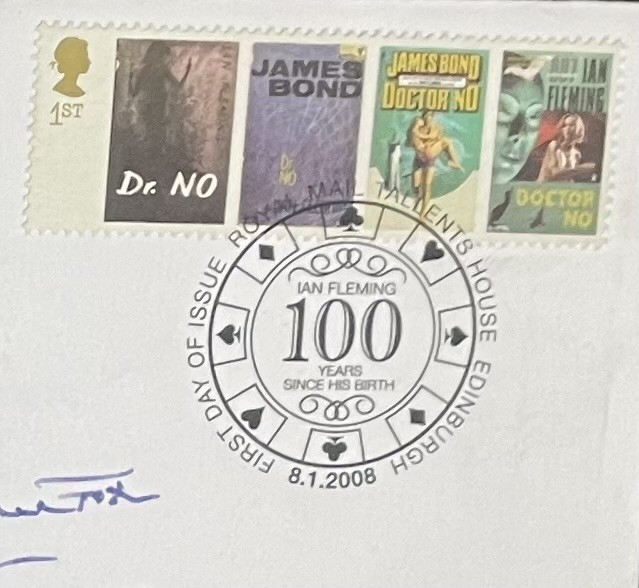 James Bond 007 First Day Cover Multi-Signed by Actors w/ COA - Image 2