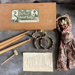 Aunt Sally Early 20th Century Antique Parlour Game in Original Box w/ Instructions