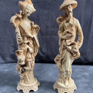 Two Stunning Chinese Resin Figures