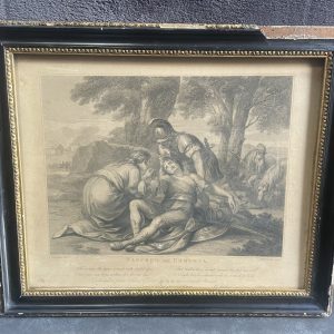 Bartolozzi Print aft. Giovanni Battista Cipriani 1784 in Original Frame