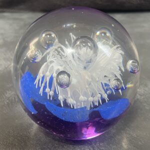 Murano Glass Paperweight Spray Pattern