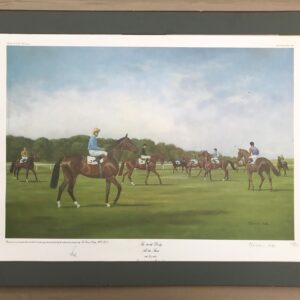 Madeline Selfe - Large Limited Horse Racing Signed Print The 200th Derby 1979