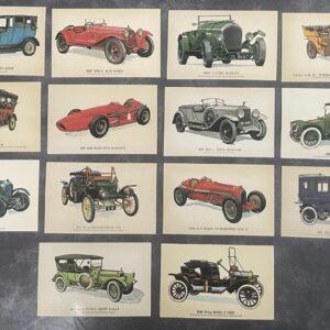 14 Vintage Automobile Postcards 1904-1957