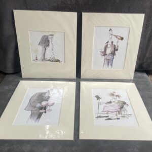 Original Drink Related Ronald Serle Character Prints