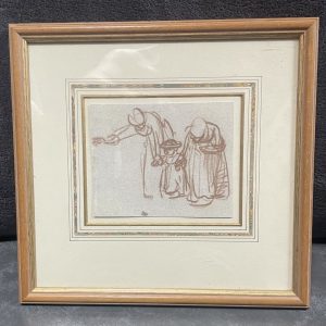 Rembrandt ~ Two Women Teaching a Child to Walk Print - Quintessa Collection w/ COA