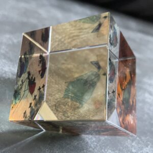 Chinese Glass Paperweight in Box
