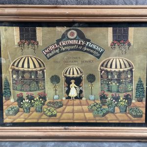 Isobel Crumbly Florist Framed Print