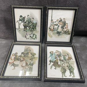 Ronald Embleton - Vintage Prints of Victorian Children Playing