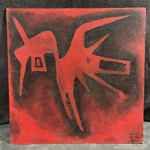 Oil on Board Abstract Artwork