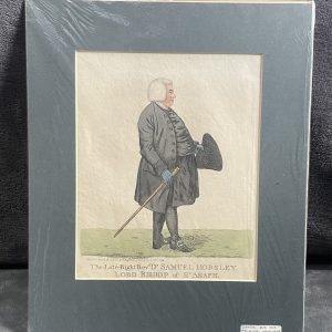 Richard Dighton Hand-Coloured Engraving Lord Bishop of St Asaph 1809