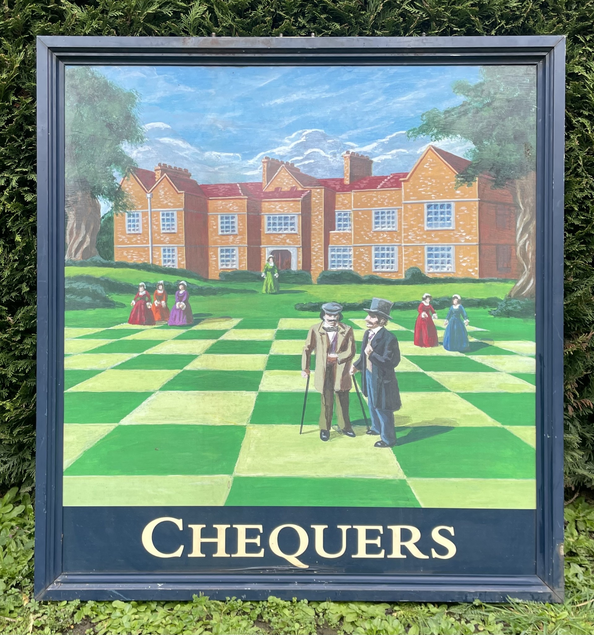 Chequers Inn - Prestwood, Bucks - Double-Sided Wooden Hanging Pub Sign Large - Image 4
