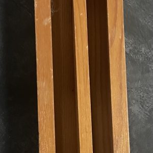 Vintage OXO Wooden Wall Hanging Double Cube Holder