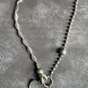 Vintage Double Heart Locket Pendant Necklace