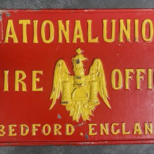 Vintage National Union Fire Office Tin Sign