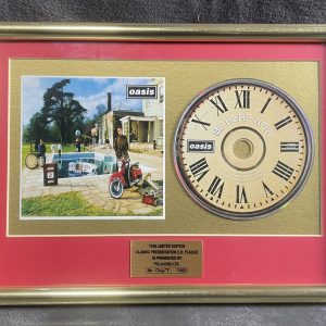 OASIS - Limited Edition (47/1000) Be Here Now CD Framed Presentation Display