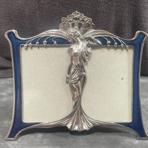 Art Nouveau Style Double Enamel Photo Frame